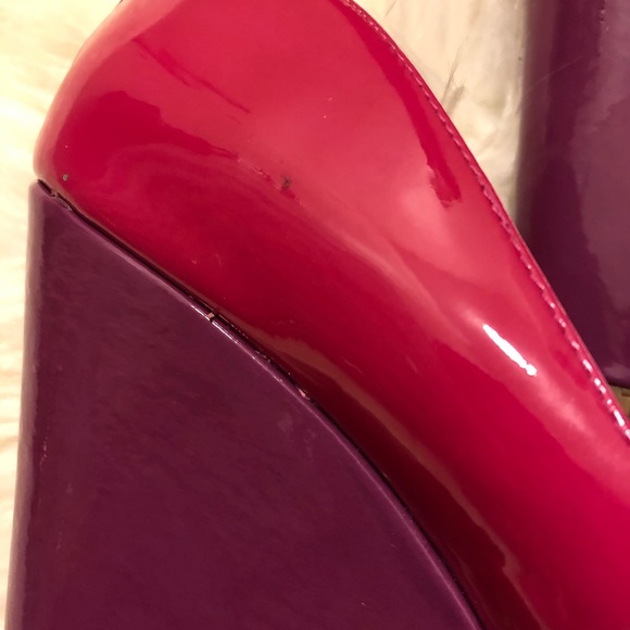 Vince Camuto Open Toe Platform Wedge Heels - Picture 8 of 8